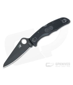 Spyderco Pacific Salt 2 Lightweight Black FRN Plain Edge Black H1 Folder C91PBBK2