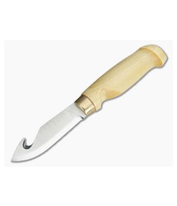 Marttiini Rapala Classic Birch Gut Hook Fixed Knife and Sheath CBGH4