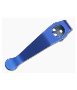 Lynch Northwest Spyderco Standard Blue Titanium Deep Carry Pocket Clip CL-SPY-STD-ANO-BLU