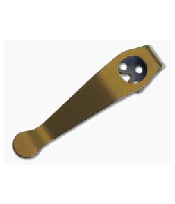 Lynch Northwest Spyderco Standard Bronze Titanium Deep Carry Pocket Clip CL-SPY-STD-ANO-BRZ