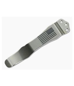 Emerson Knives American Flag Stainless Pocket Clip