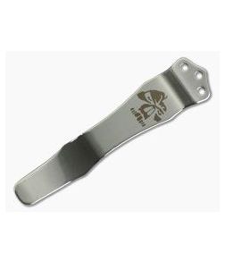 Emerson Knives Skull Logo Stainless Pocket Clip