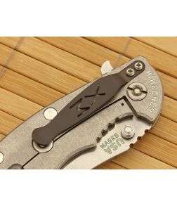 Hinderer XM Pocket Clip Titanium Black DLC