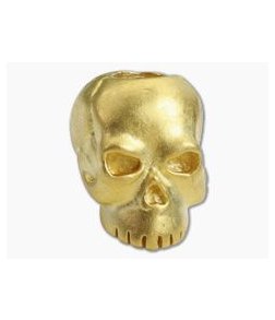 Schmuckatelli Classic Skull Bead Matte Gold Finish