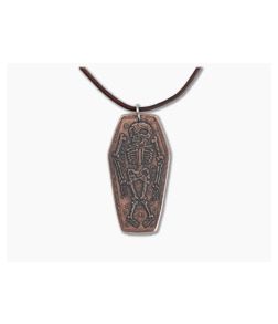 Shire Post Mint Memento Mori Coffin Coin Copper Necklace