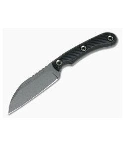 RMJ Tactical Coho Wharncliffe 52100 Black Every Day Carry Fixed Blade