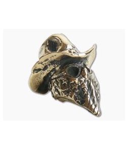 Lion Armory Cowboy Bead Brass