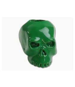 Schmuckatelli Classic Skull Bead Green Powder Coat Finish