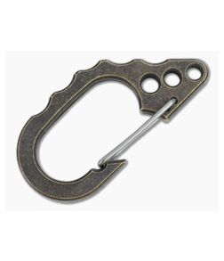 Tuff-Writer D22 Large Key Carabiner Aged Brass