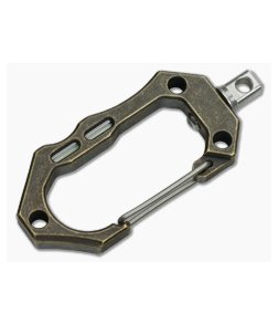 Tuff-Writer Aged Brass Carabiner with SS Swivel