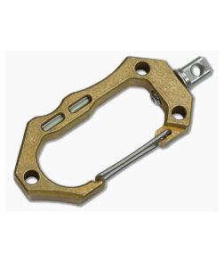 Tuff-Writer Tumbled Brass Carabiner with SS Swivel