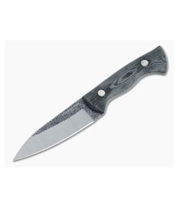 Condor Tool & Knife Bush Slicer Sidekick Black Canvas Micarta Fixed Blade Knife 3956-4.25HC