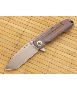 Reate Knives District 9-B Purple Tanto Titanium Flipper S35VN