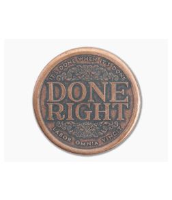 Shire Post Mint Done Right/Done Quick Decision Maker Copper Coin