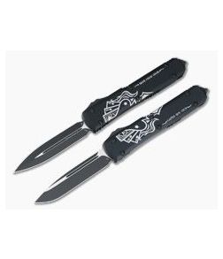 Microtech Ultratech Dead Man's Hand Set Drop Point and Double Edge CTS-204P OTF Automatics