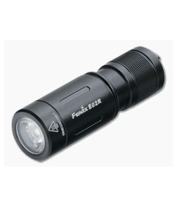 Fenix E02R Black 200 Lumen USB Rechargeable Keychain Flashlight