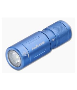 Fenix E02R Blue 200 Lumen USB Rechargeable Keychain Flashlight