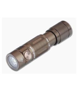 Fenix E05R Brown 400 Lumen Rechargeable LED Mini Flashlight E05RG2BR