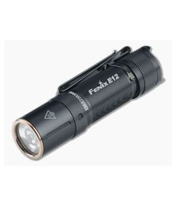 Fenix E12 V2.0 Black 160 Lumen AA LED EDC Flashlight E12V2BK