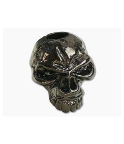 Schmuckatelli Emerson Skull Bead Hematite Plated Pewter