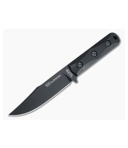 Kabar EK Commando Short Clip Point Black 1095 Cro-Van Ultramid Fixed Blade EK50