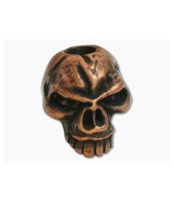 Schmuckatelli Emerson Skull Bead Roman Copper Oxidized Pewter