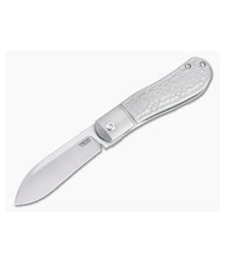 Pena Knives X Series Front Flipper Dogleg Jack Bolstered Jigged Titanium