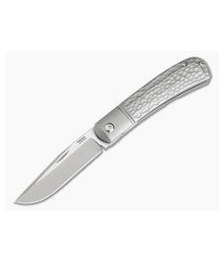 Pena Knives X Series Front Flipper Trapper Bolstered Jigged Titanium