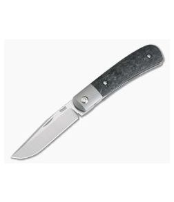 Pena Knives X Series Front Flipper Trapper Bolstered Marbled Carbon Fiber