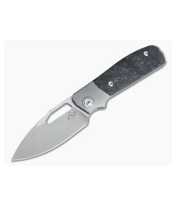 Liong Mah Design Field Duty Marbled Carbon Fiber Frame Lock Folder M390 