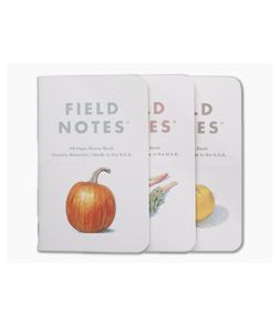 Field Notes Harvest Fall 2021 Pack A Ruled Dot Ledger Memo Notebook 3 Pack FNC-52A