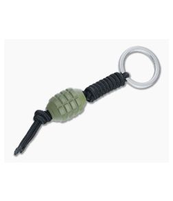 Microtech Frag Grenade Bead OD Green Lanyard Keychain