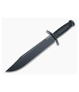 Cold Steel Leatherneck Bowie Fixed Blade Black Kray-Ex Handle Black D2 Steel FX-LTHRNK