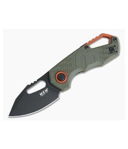 MKM Isonzo Clip Point Black Plain N690Co Green FRN FX03-3PGO