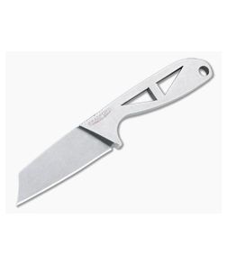 Bradford G-Cleaver Stonewashed Elmax Fixed Blade Neck Knife GCLEAVER-SW