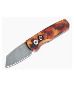 Protech Runt 5 Automatic GP Exclusive Smooth Del Fuego Aluminum Acid Washed MagnaCut Reverse Tanto GP.RUNT5.01-DF