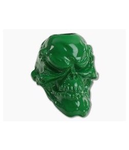 Schmuckatelli Grins Skull Bead Powder Coat Green