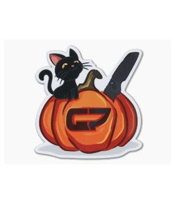 GPKnives Limited Black Cat Jack-O'-Lantern Logo Halloween Sticker