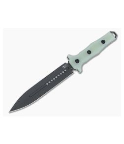 Heretic Knives Nephilim Dagger DLC Elmax Jade G10 Fixed Blade H003-6A-JADE
