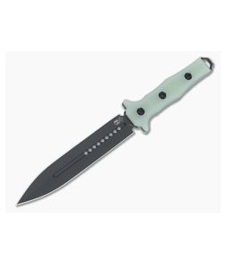 Heretic Nephilim Jade G10 Fixed Knife Black DLC Blade H003-6A-JADE