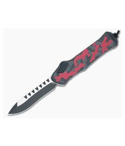 Heretic Hydra Recurve Red Camo Single Action OTF H008-10A-RCAMO