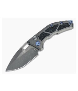 Heretic Knives Medusa Tanto Battle Worn DLC Elmax Ray Skin Inlaid Titanium Automatic Knife H011-6A-Ti/RAY