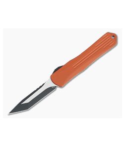 Heretic Knives Manticore-S Tanto Two-Tone Black Elmax Orange OTF Automatic H023-10A-ORANGE