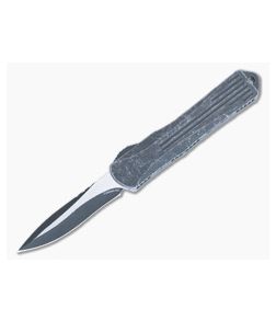 Heretic Manticore-S Breakthrough Gray Handle with Two-Tone Battleworn Black MagnaCut Recurve OTF Auto H025-14A-BRKGRY