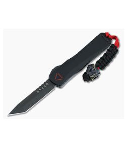 Heretic Manticore-E Predator Black Aluminum Handle Black DLC MagnaCut Tanto OTF Auto H027-6A-PREDC