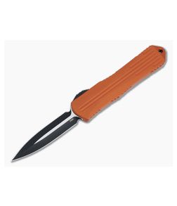 Heretic Knives Manticore-E Double Edge Black Elmax Orange Fluted OTF Automatic H028-4A-ORG