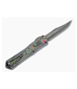 Heretic Knives Manticore-X Black DLC Bowie Awesome 80's Camo Carbon OTF Automatic H030B-6A-CF80S