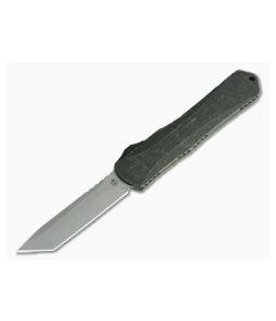 Heretic Knives Manticore-X Tanto Battleworn Breakthrough Green OTF Automatic H031-5A-BRKGR