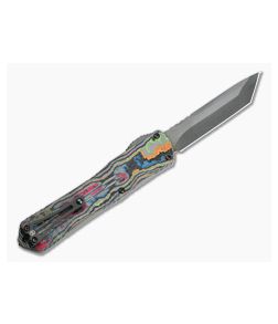 Heretic Knives Manticore-X Black DLC Tanto Awesome 80's Camo Carbon OTF Automatic H031-6A-CF80S