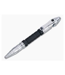 Heretic Knives Thoth Modular Pen Stonewashed Titanium Black Aluminum Bolt Action Ink Pen H038-TI-ALUM